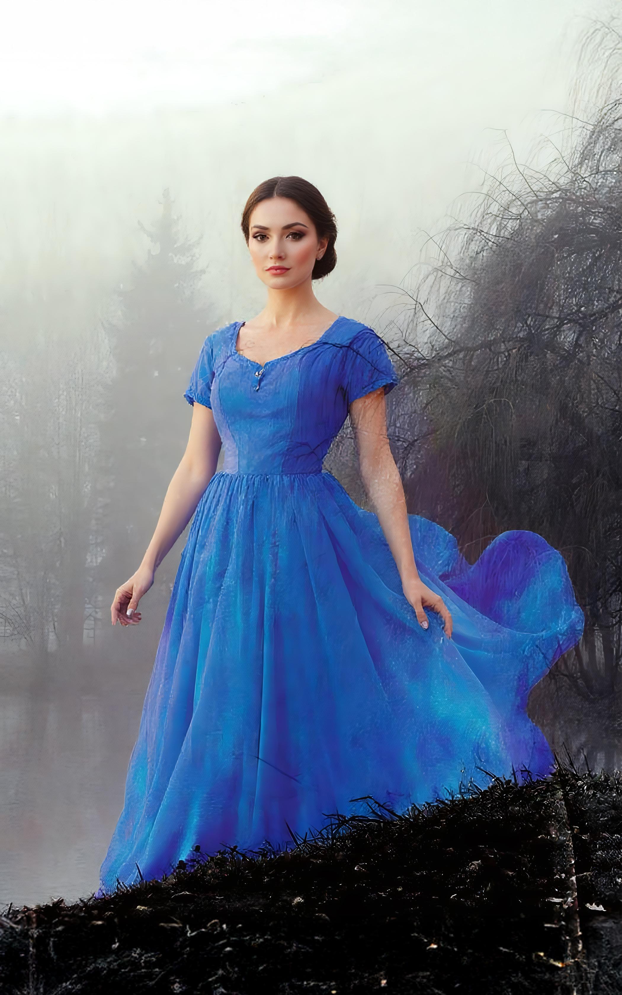 Ethereal Blue Elegance