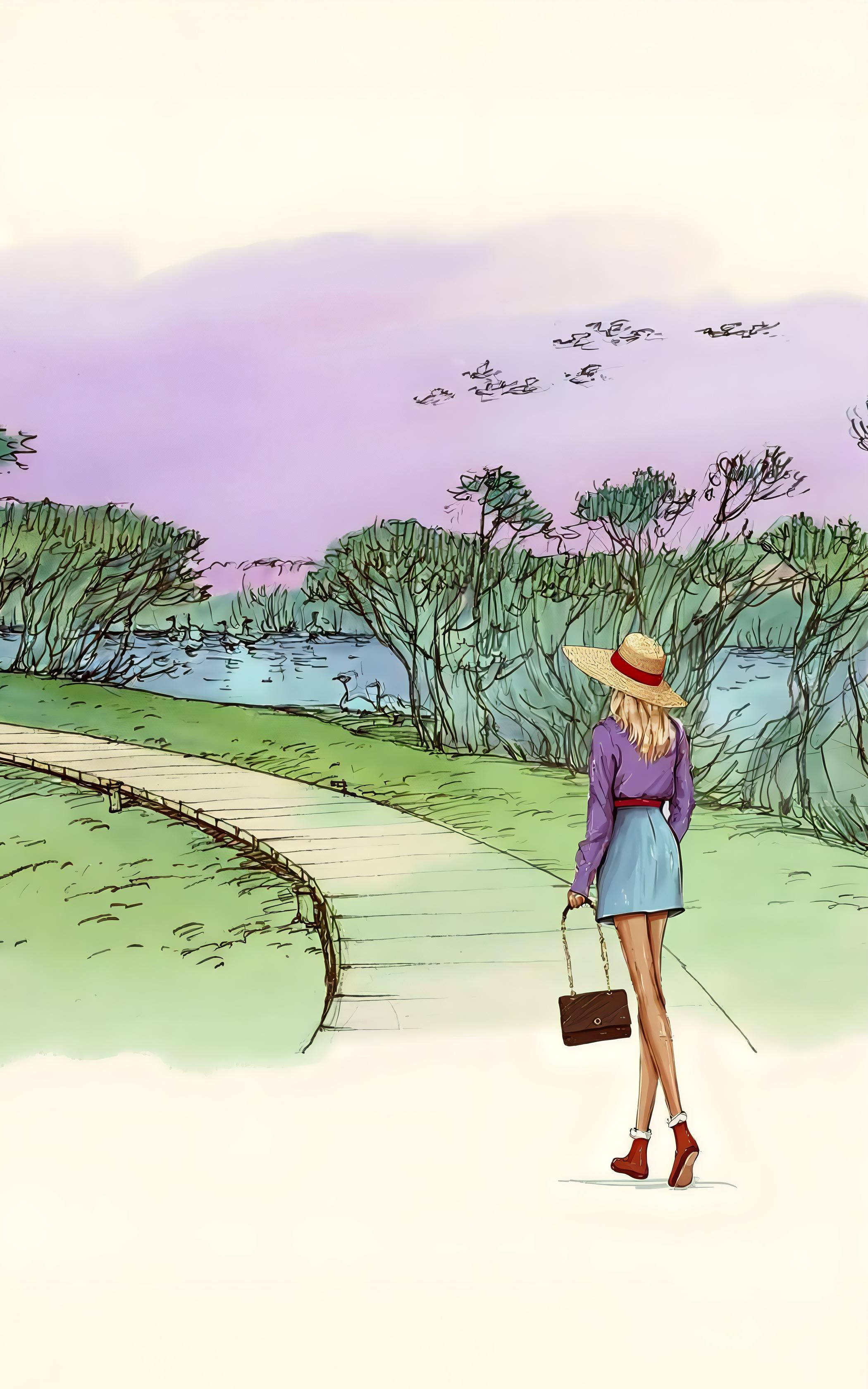 Serene Lakeside Stroll