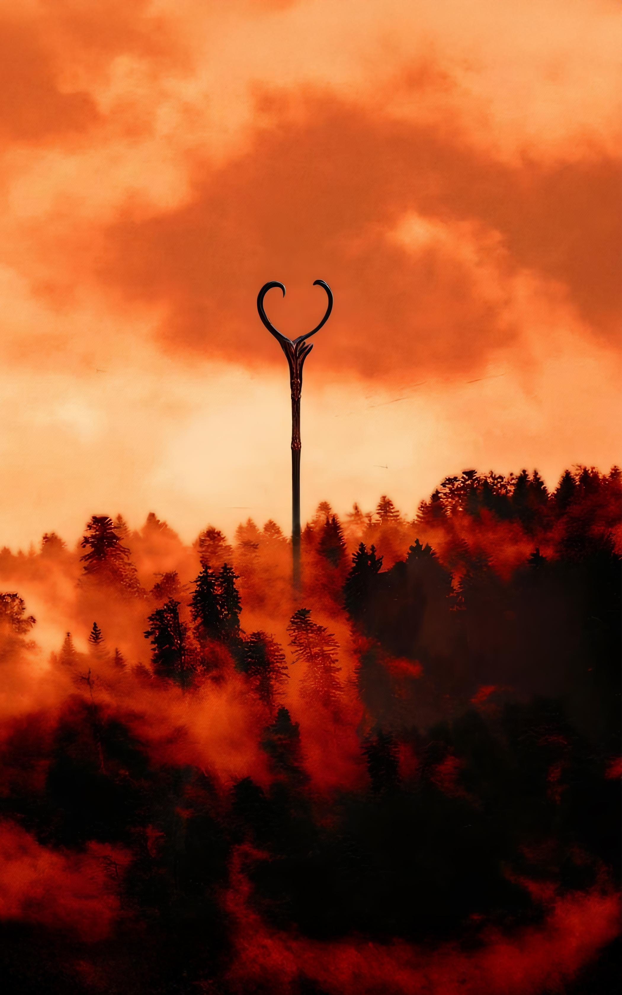 Fiery Forest Staff
