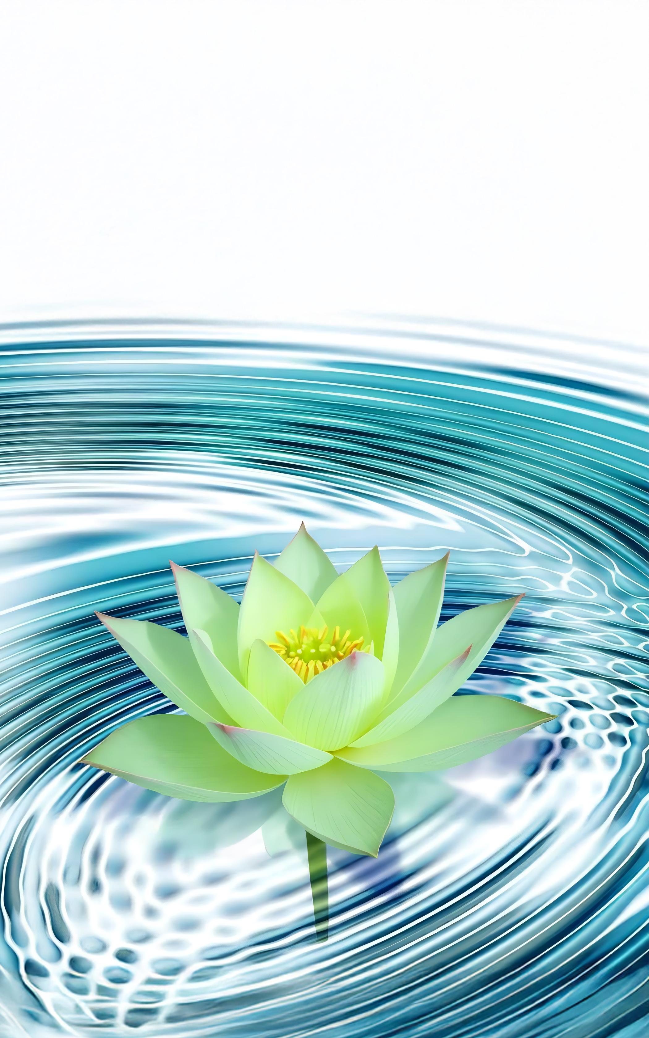 Serene Lotus Ripples