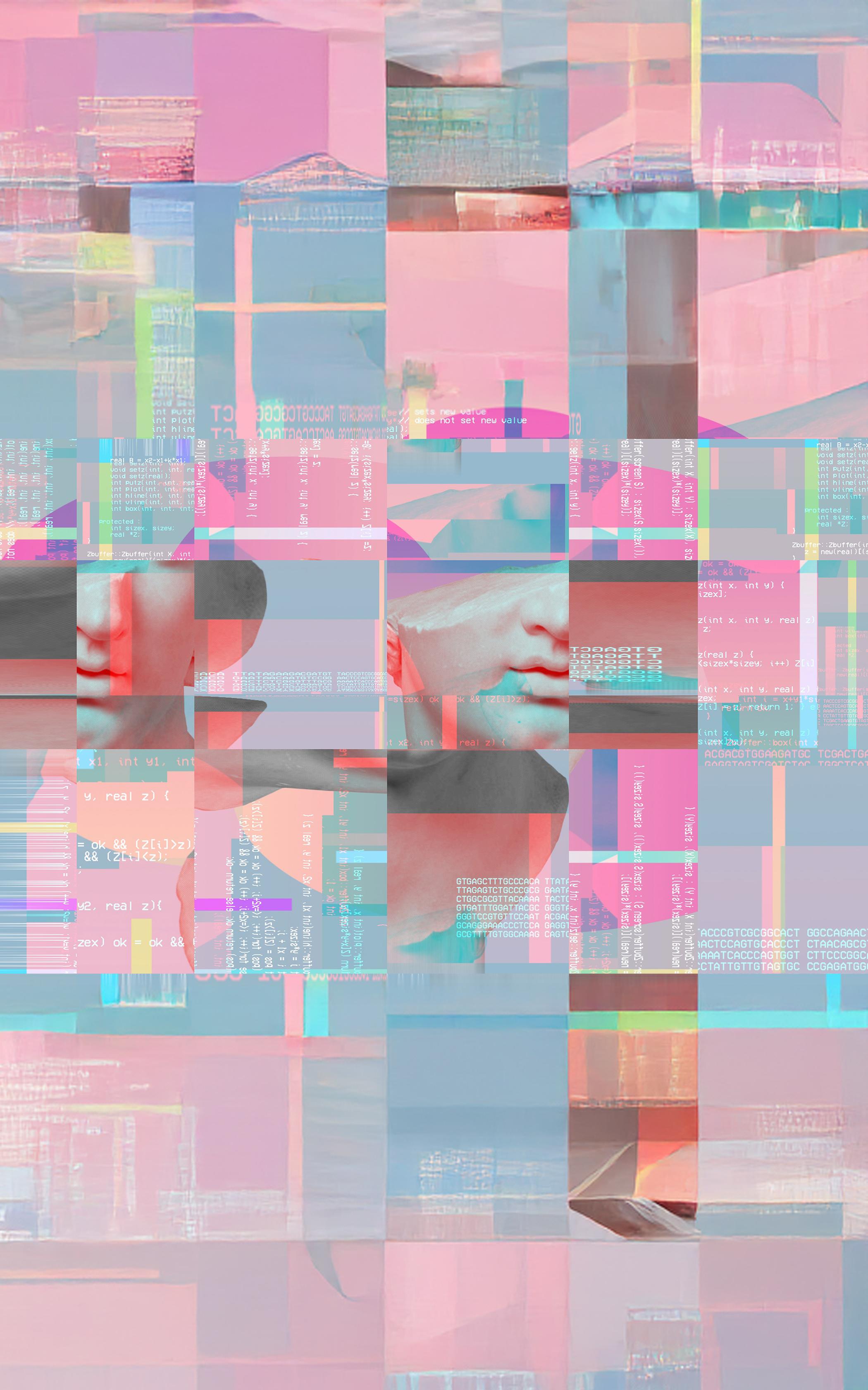Digital Fragmented Portrait