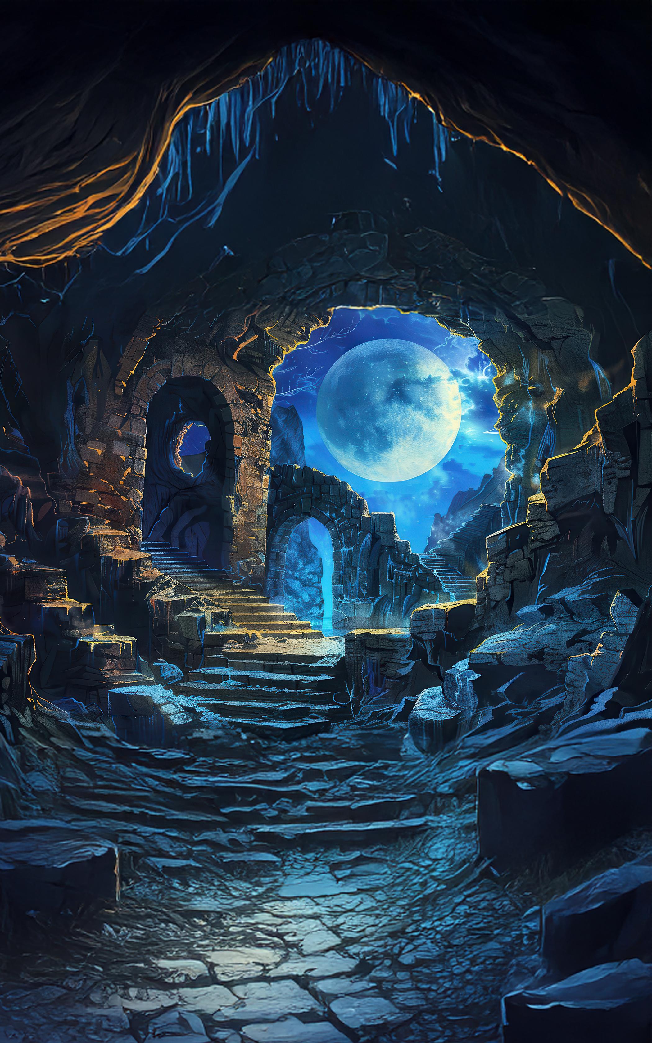 Moonlit Ancient Ruins