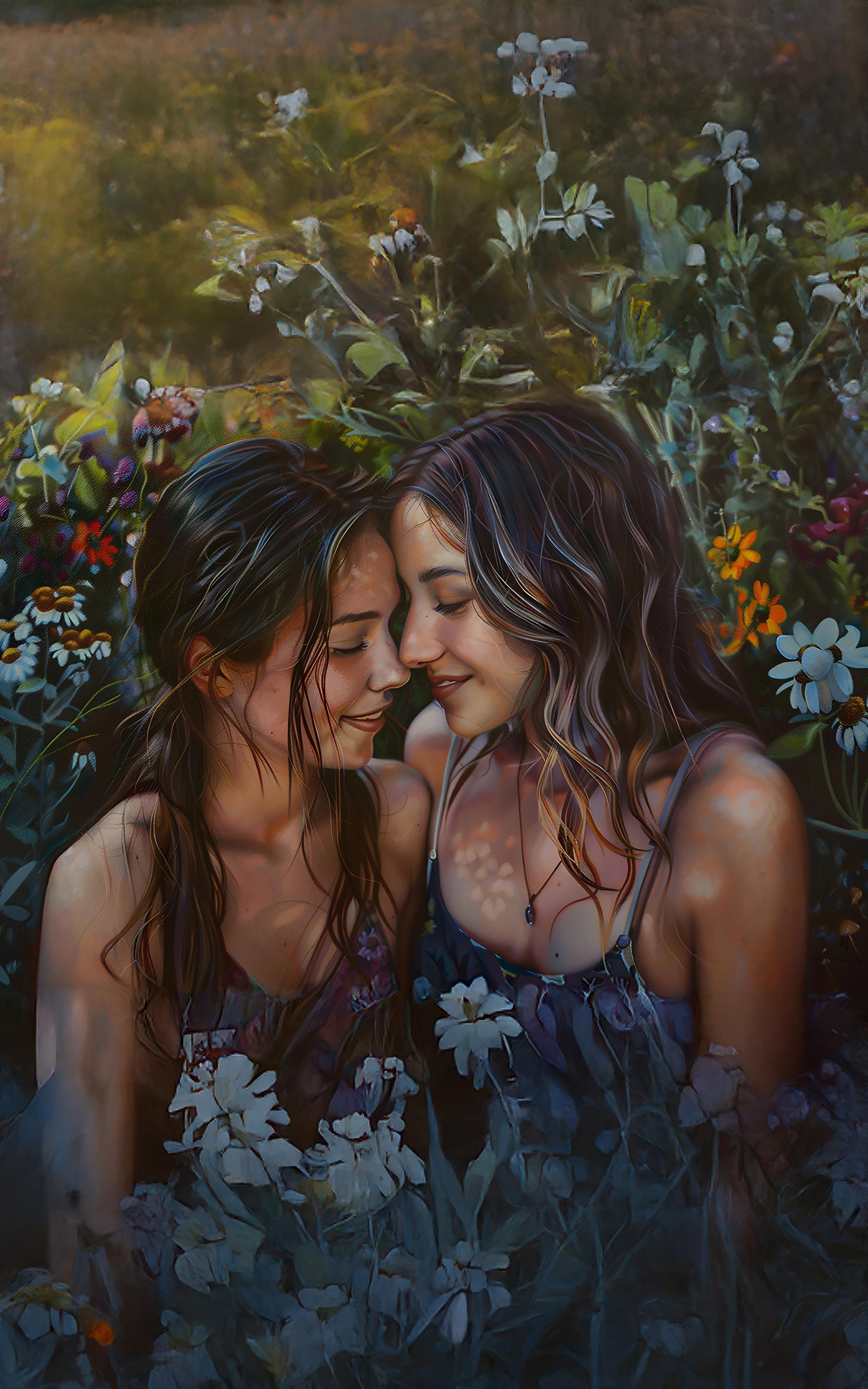 Whispering Floral Embrace