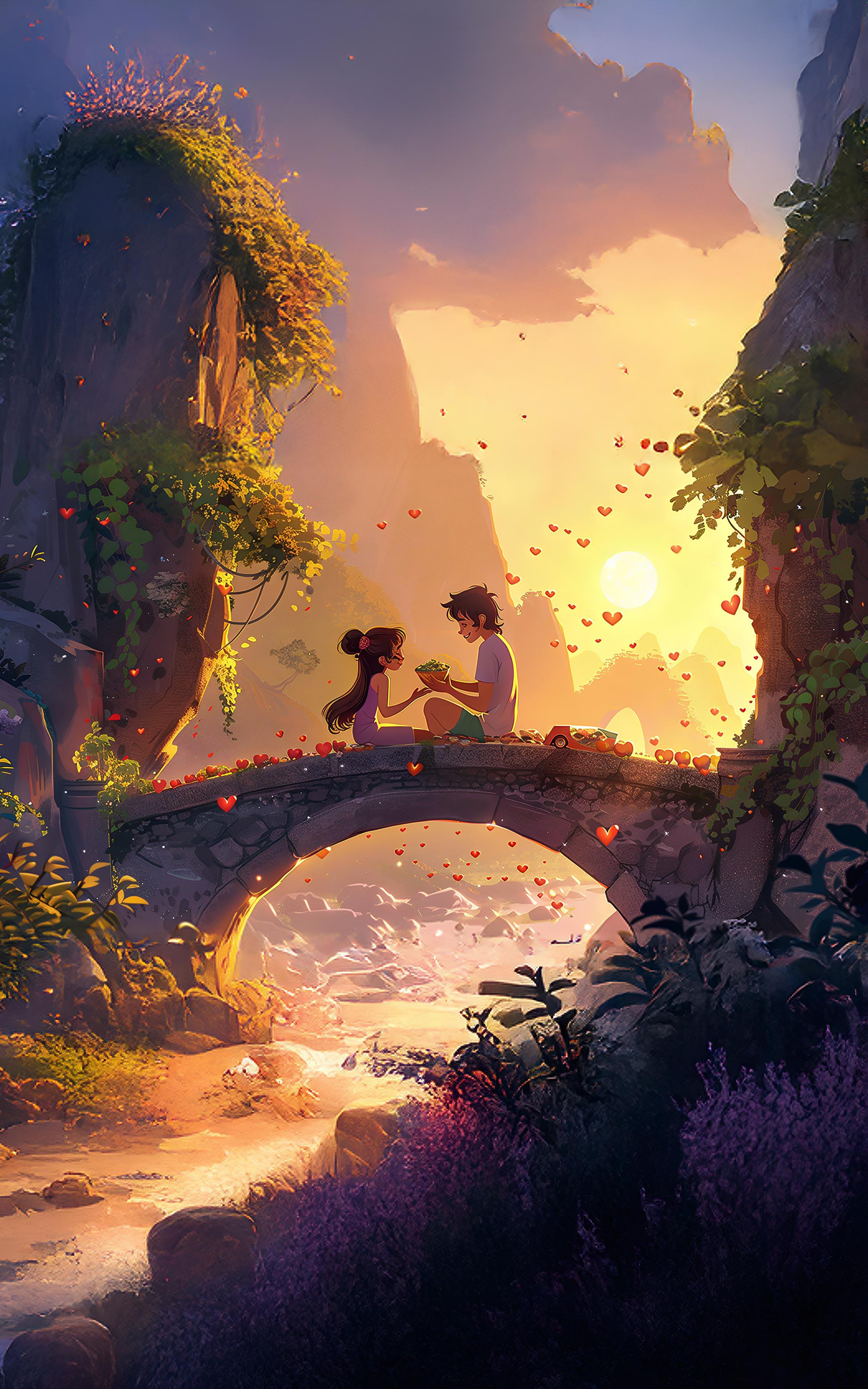 Sunset Love Bridge