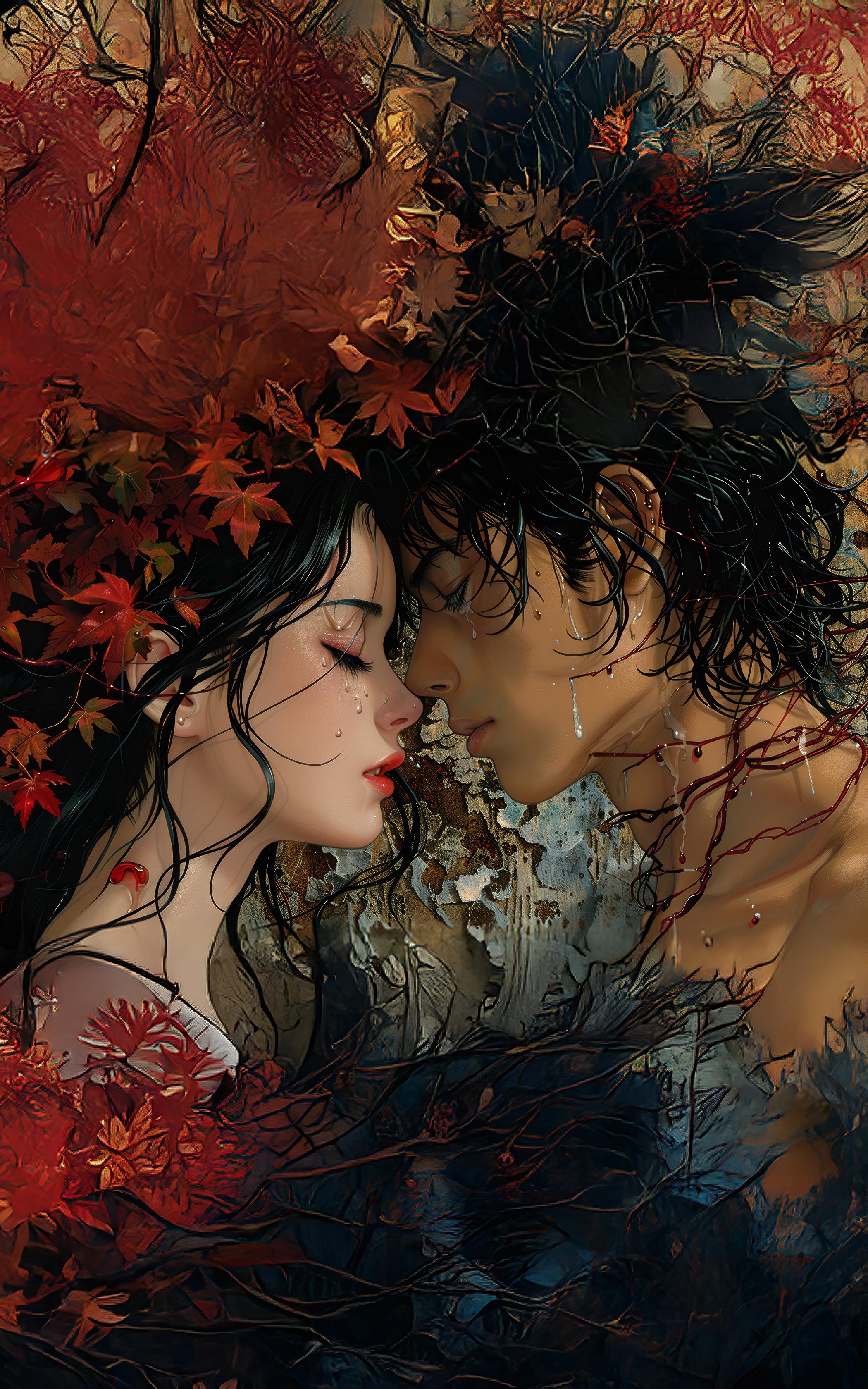 Ethereal Autumn Embrace