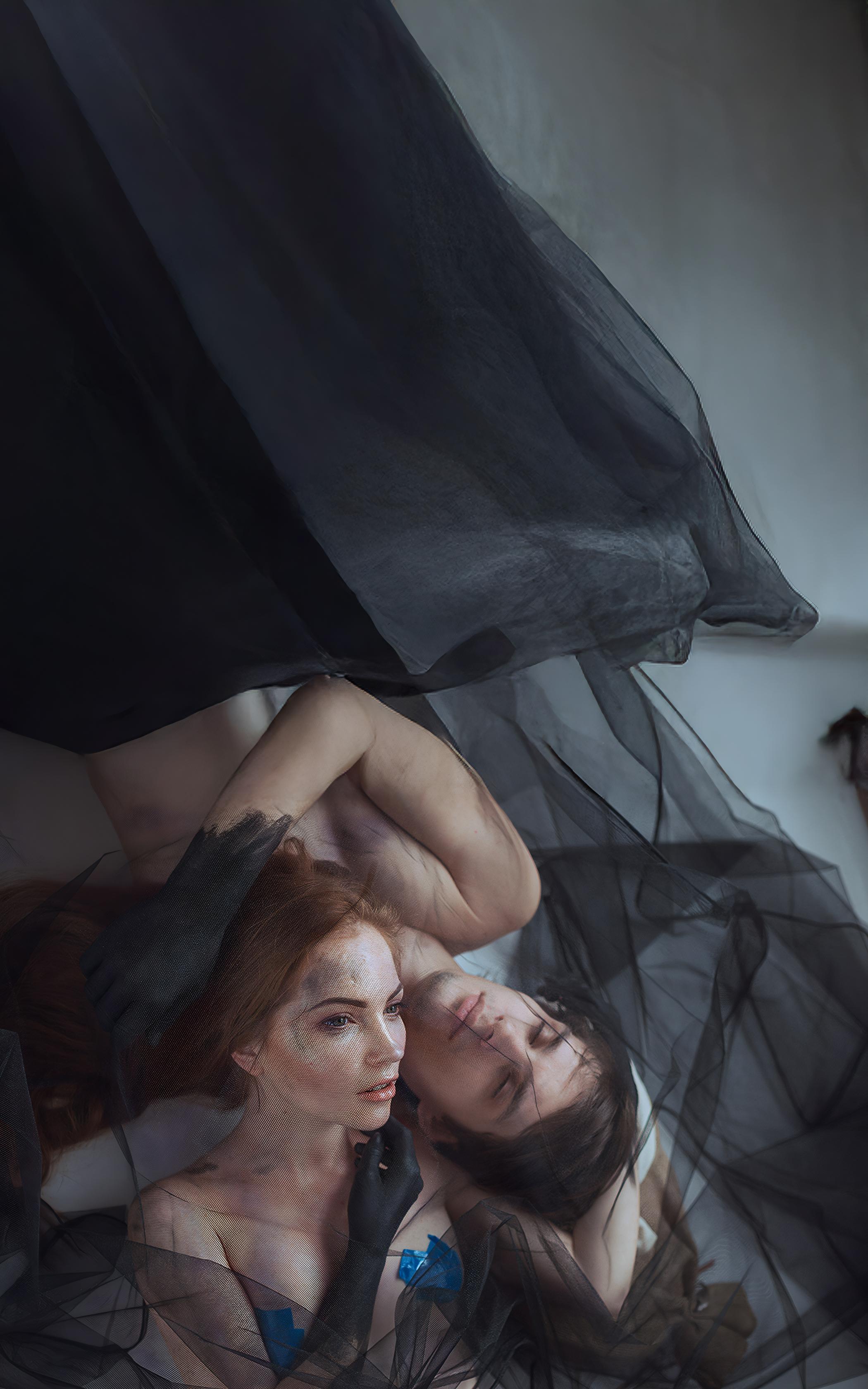 Ethereal Veiled Embrace