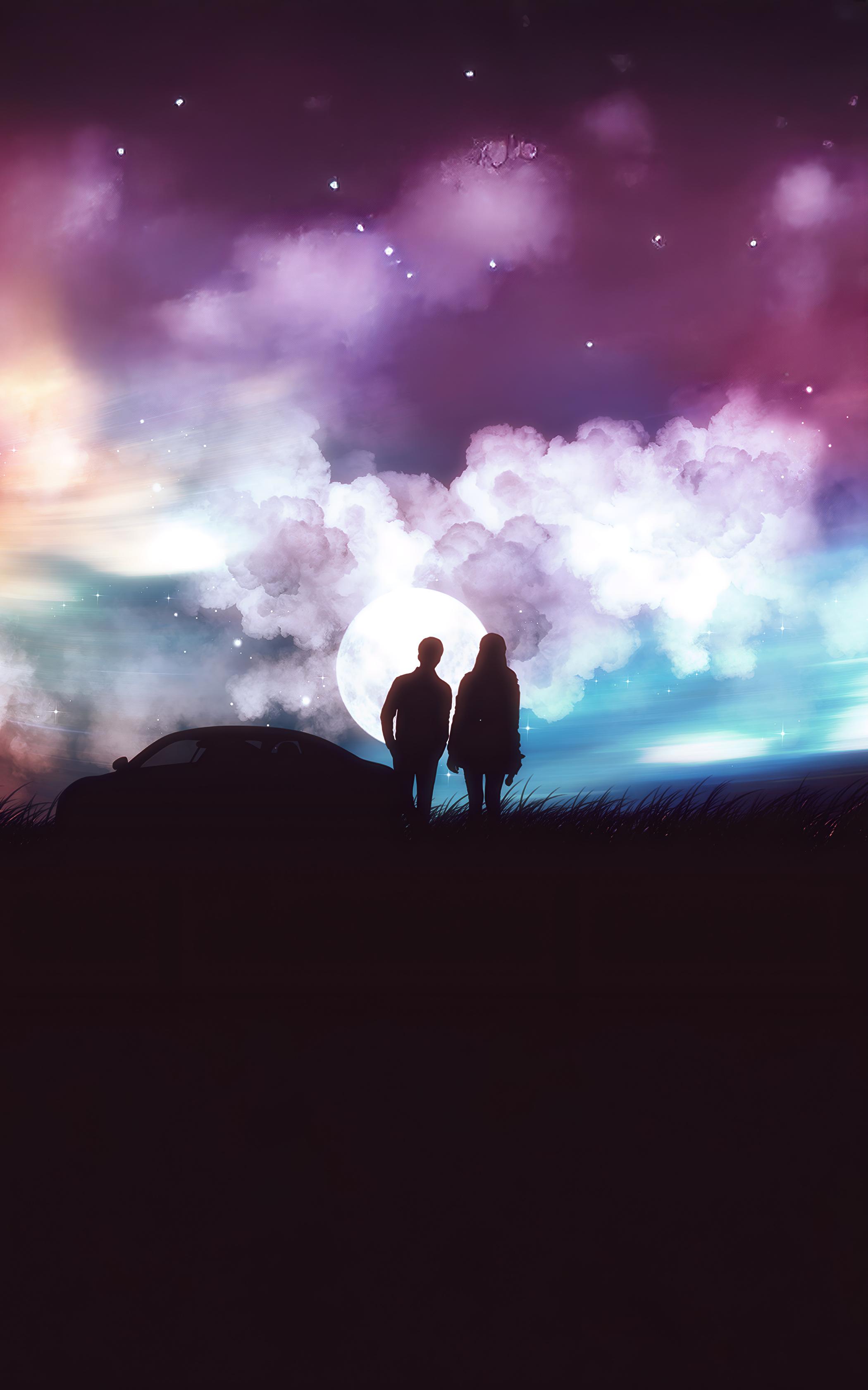Moonlit Evening Stroll