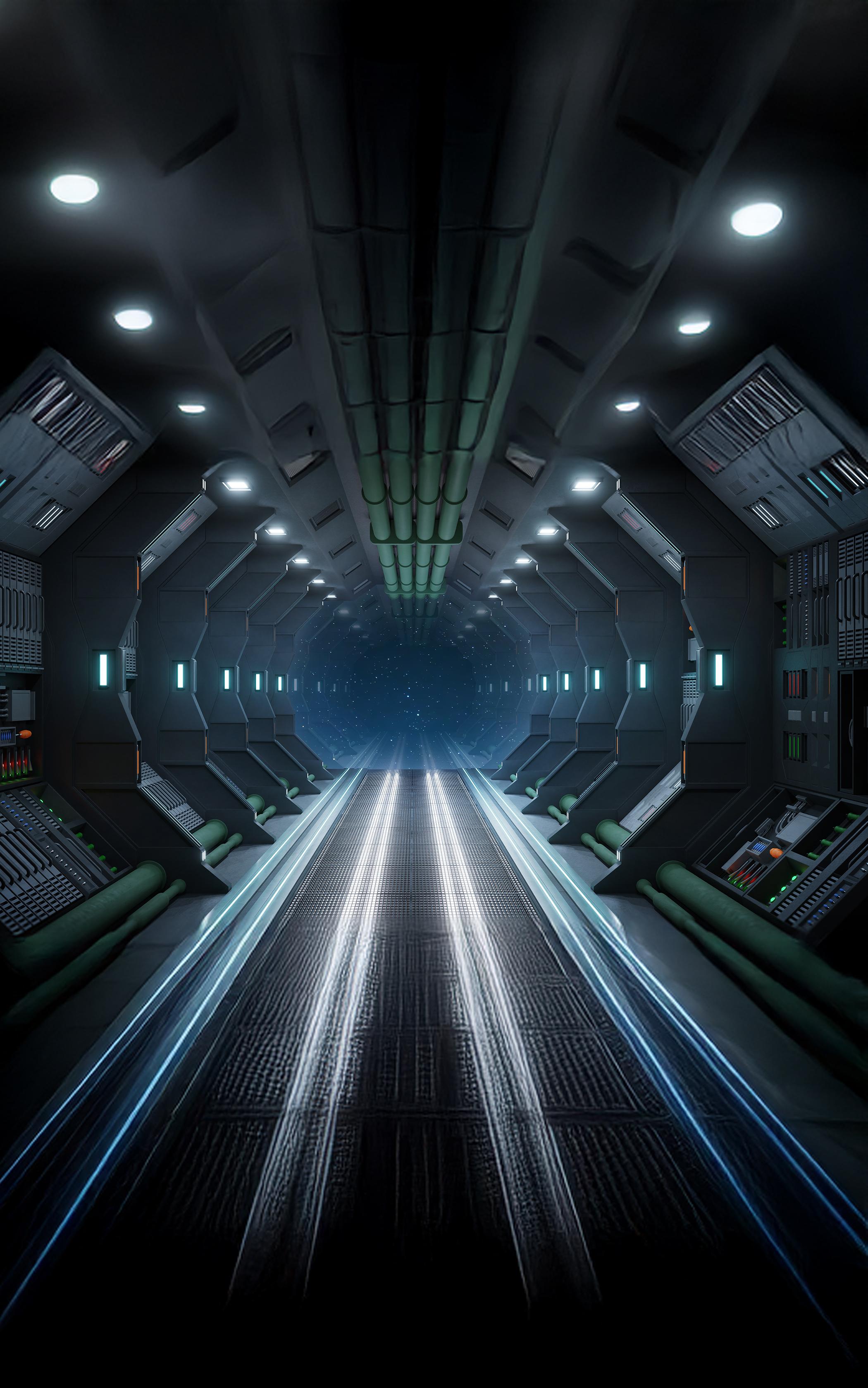 Futuristic Space Corridor