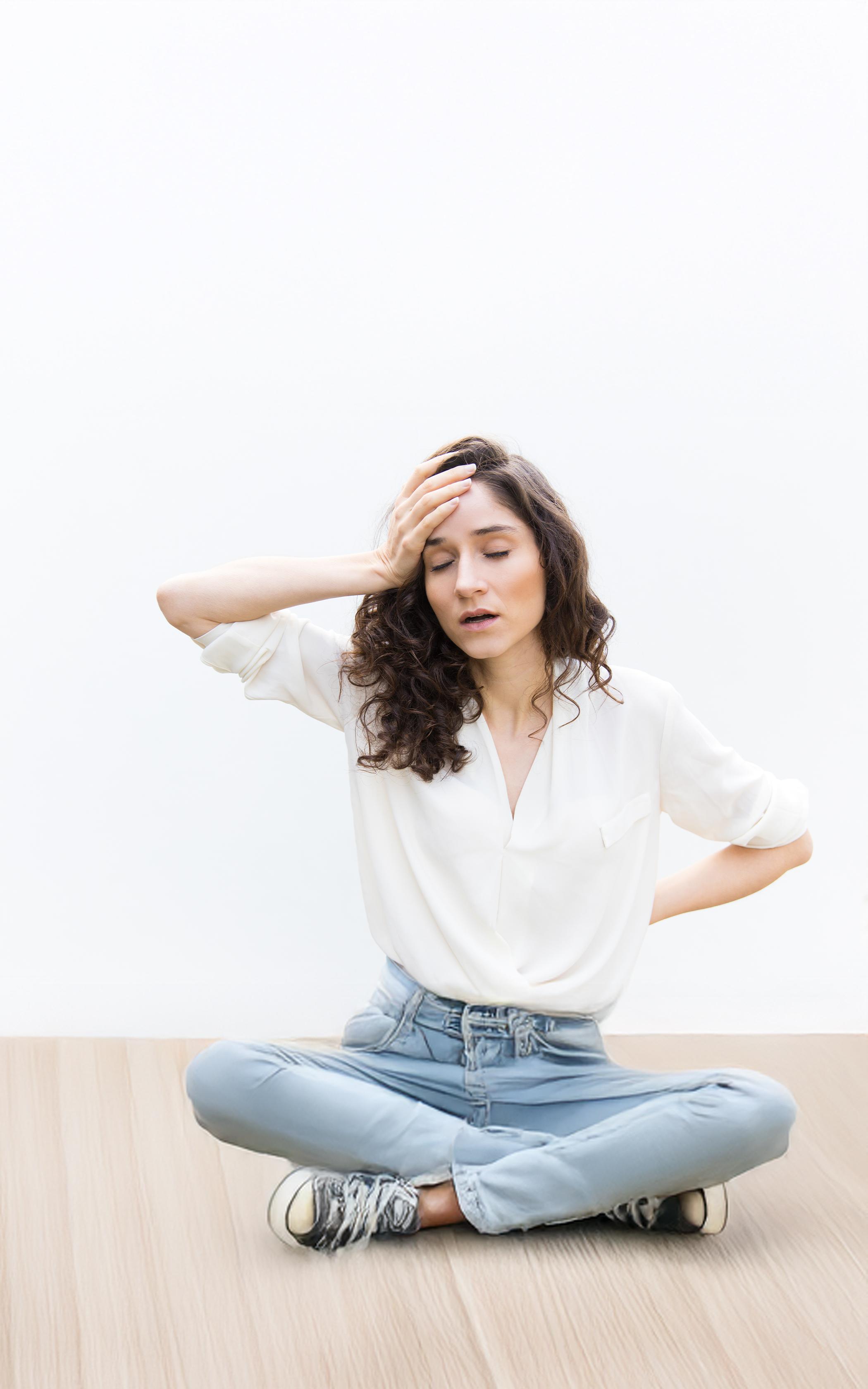 Exhausted Casual Pose