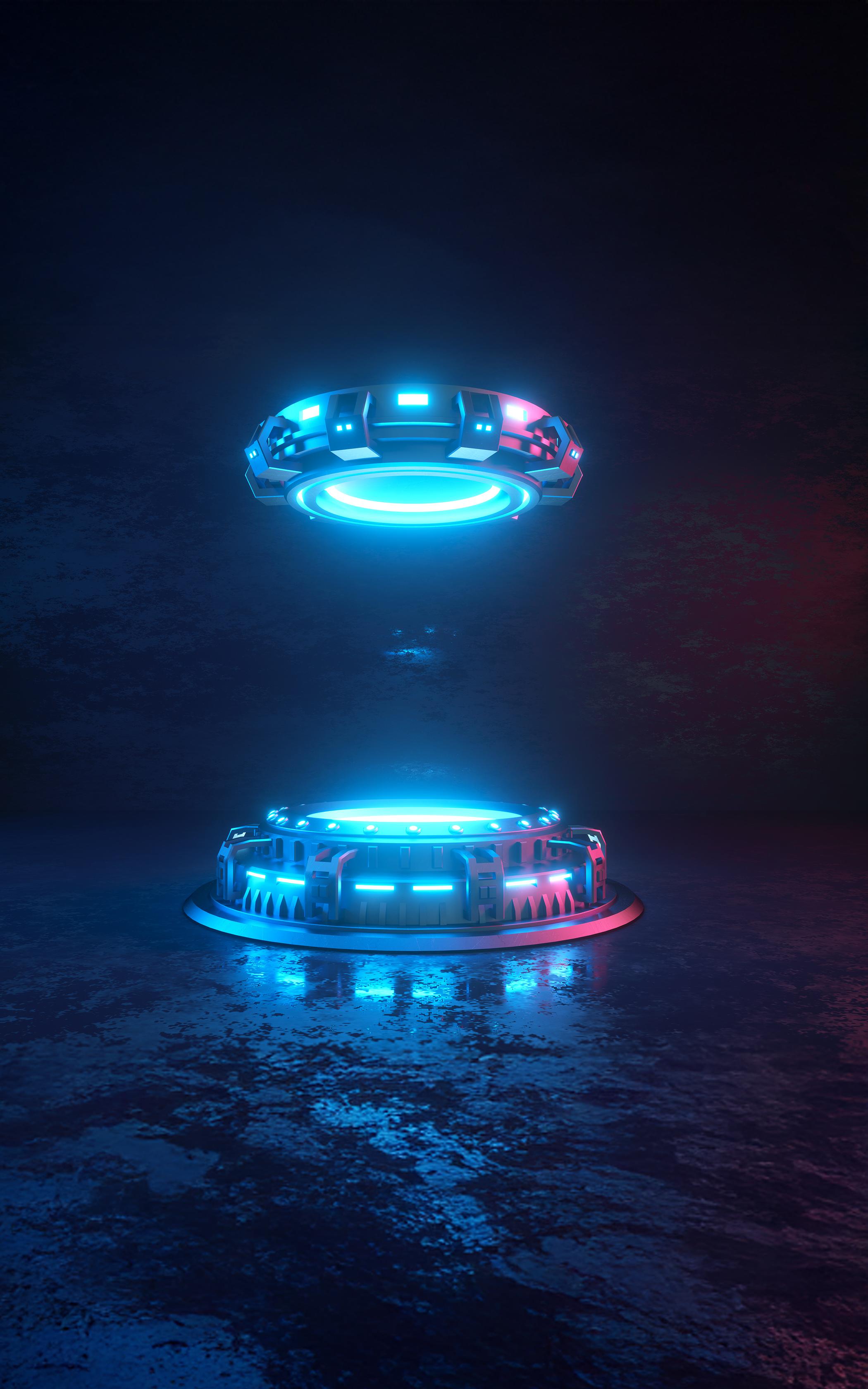 Futuristic Hovering Platform