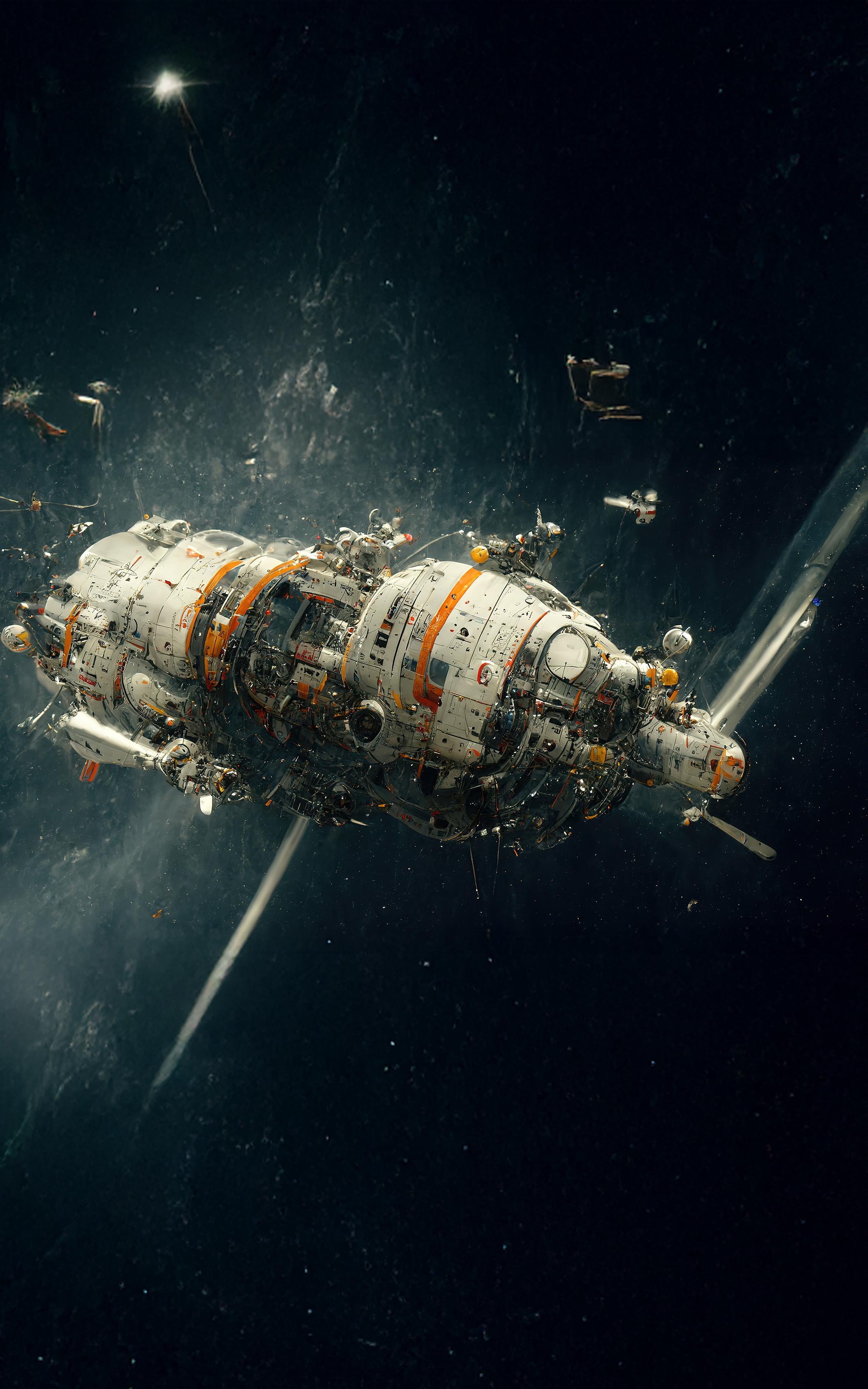 Futuristic Space Station