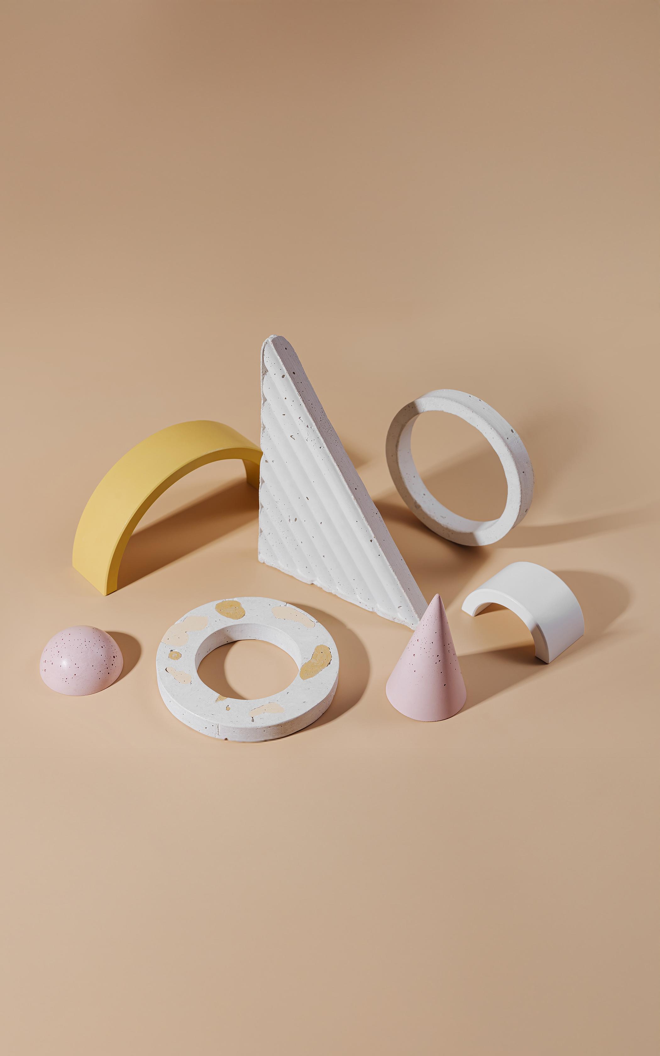 Geometric Pastel Composition