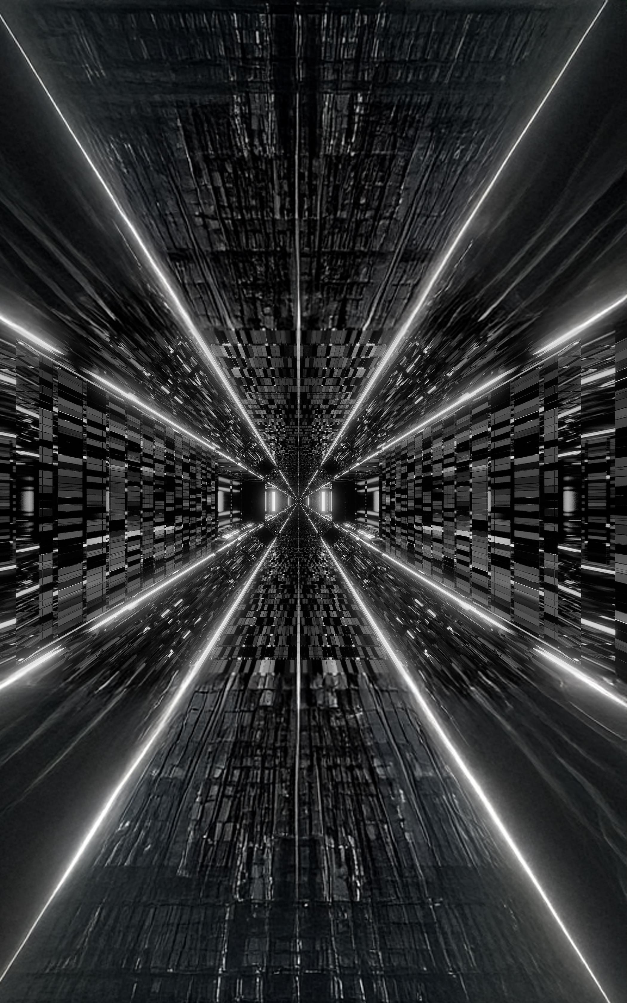 Futuristic Neon Tunnel