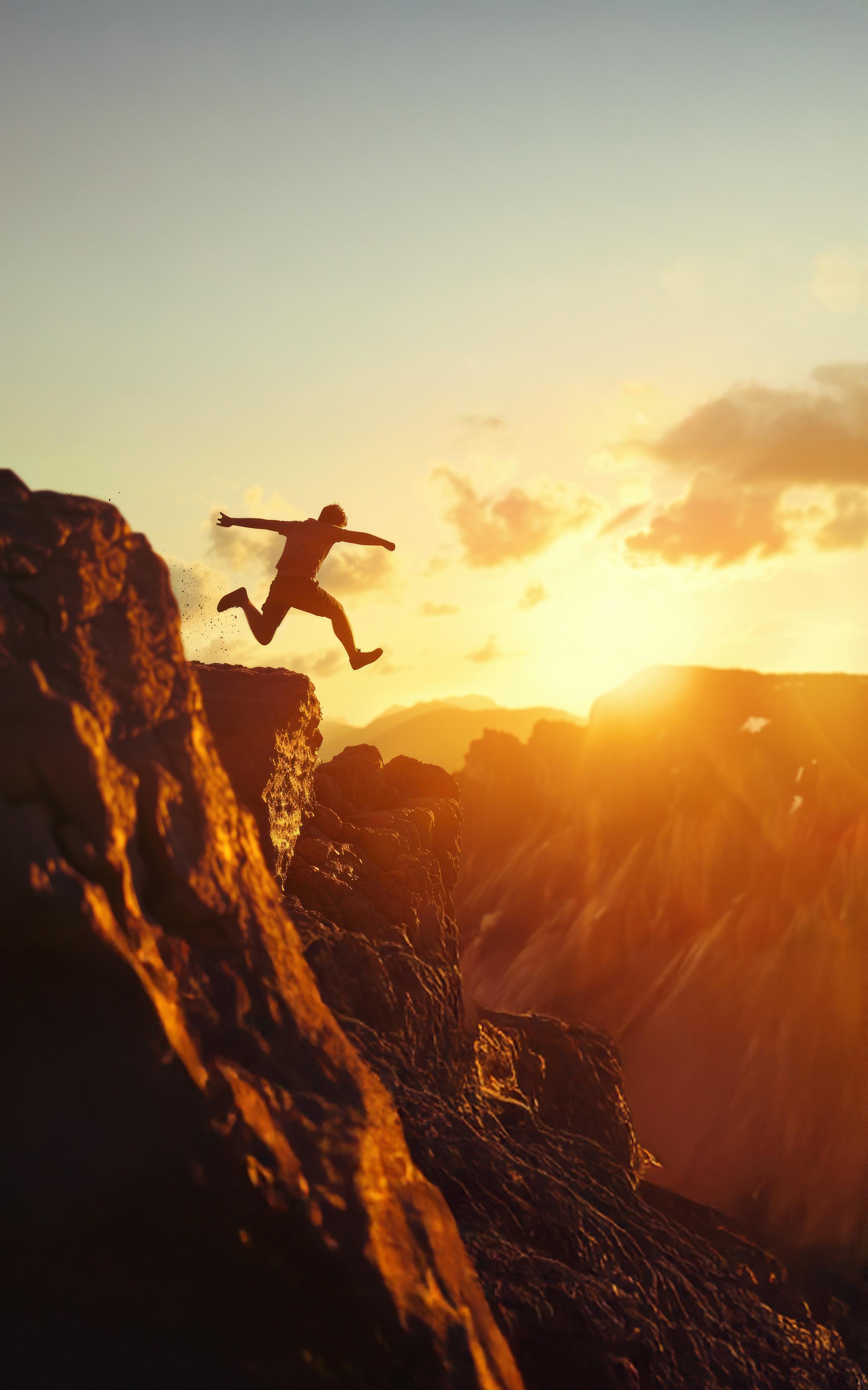 Sunset Cliff Leap