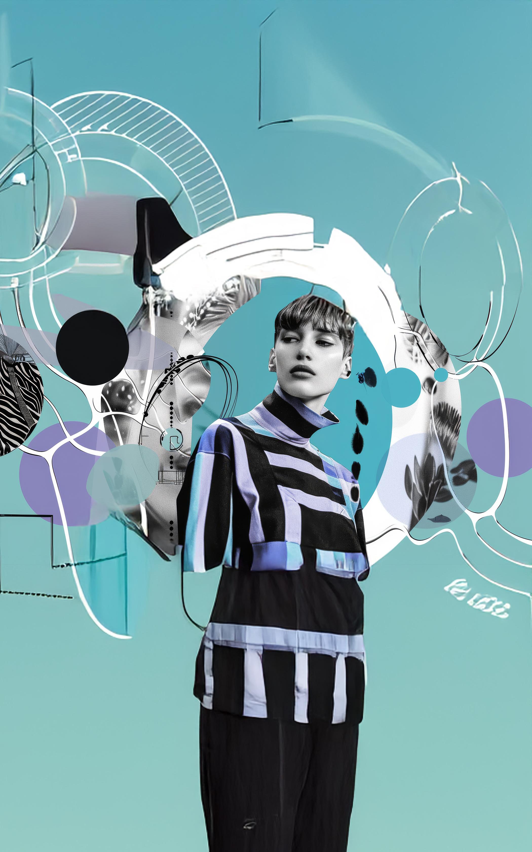 Abstract Futuristic Portrait