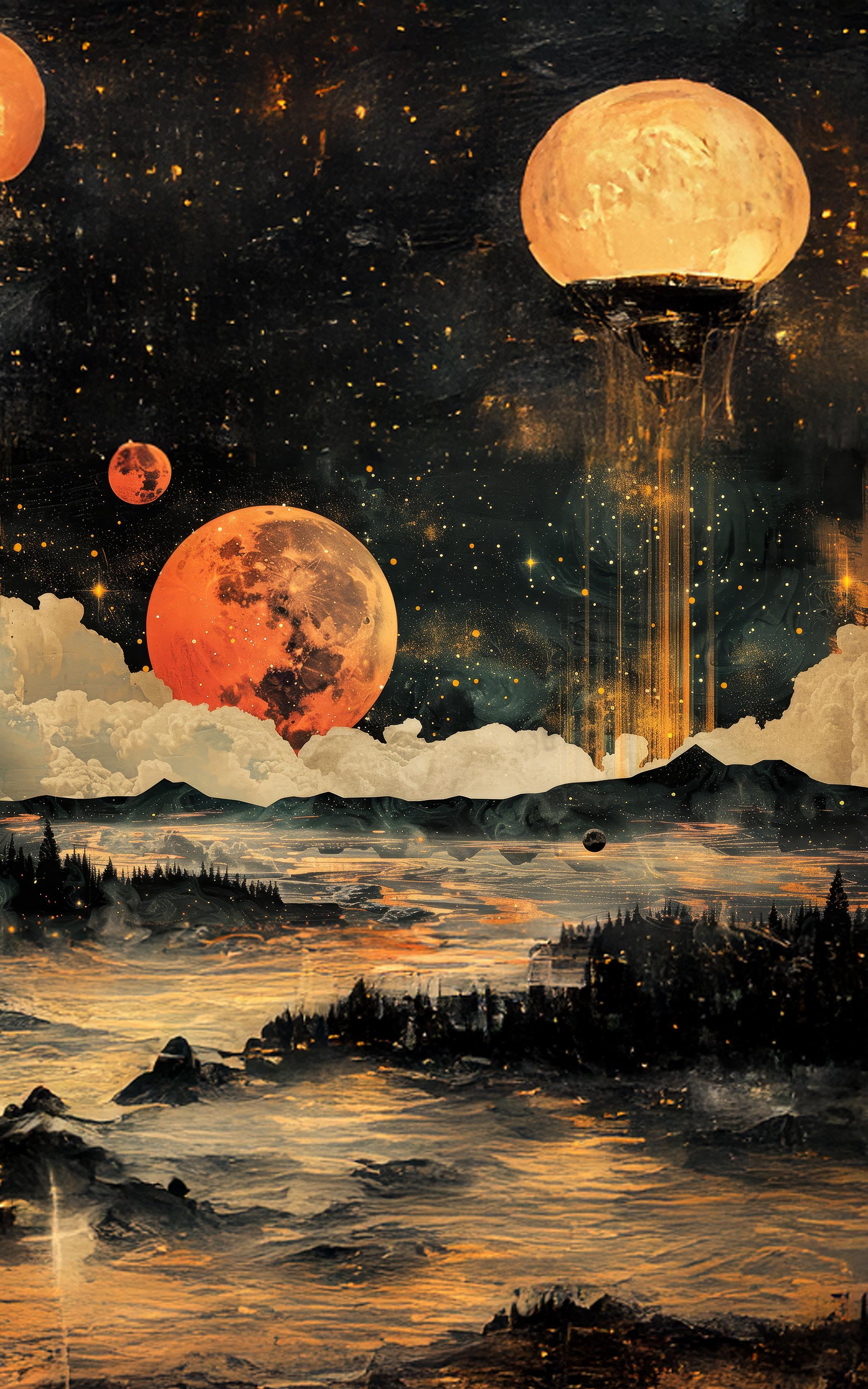 Celestial Lunar Landscape