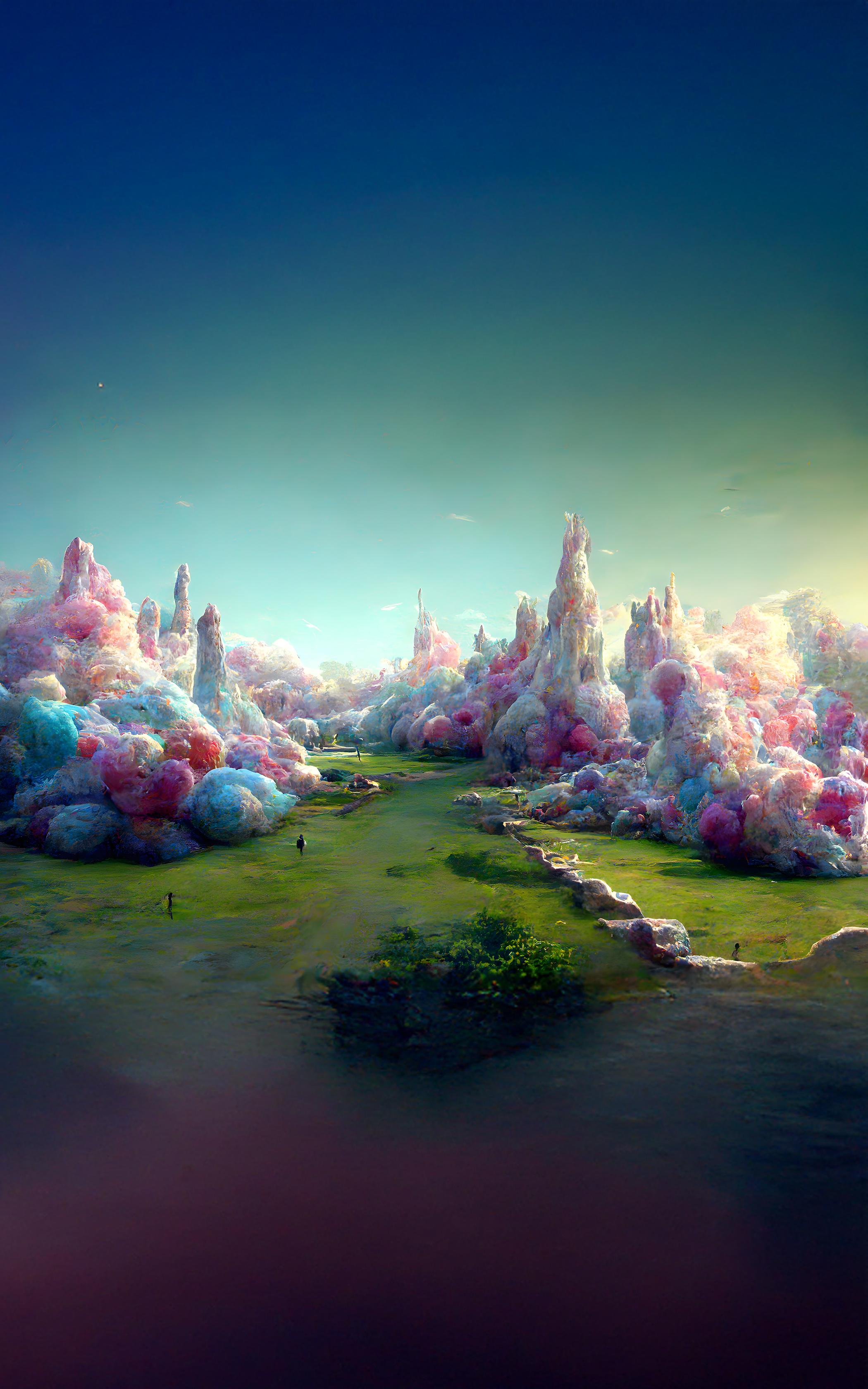 Cotton Candy Landscape