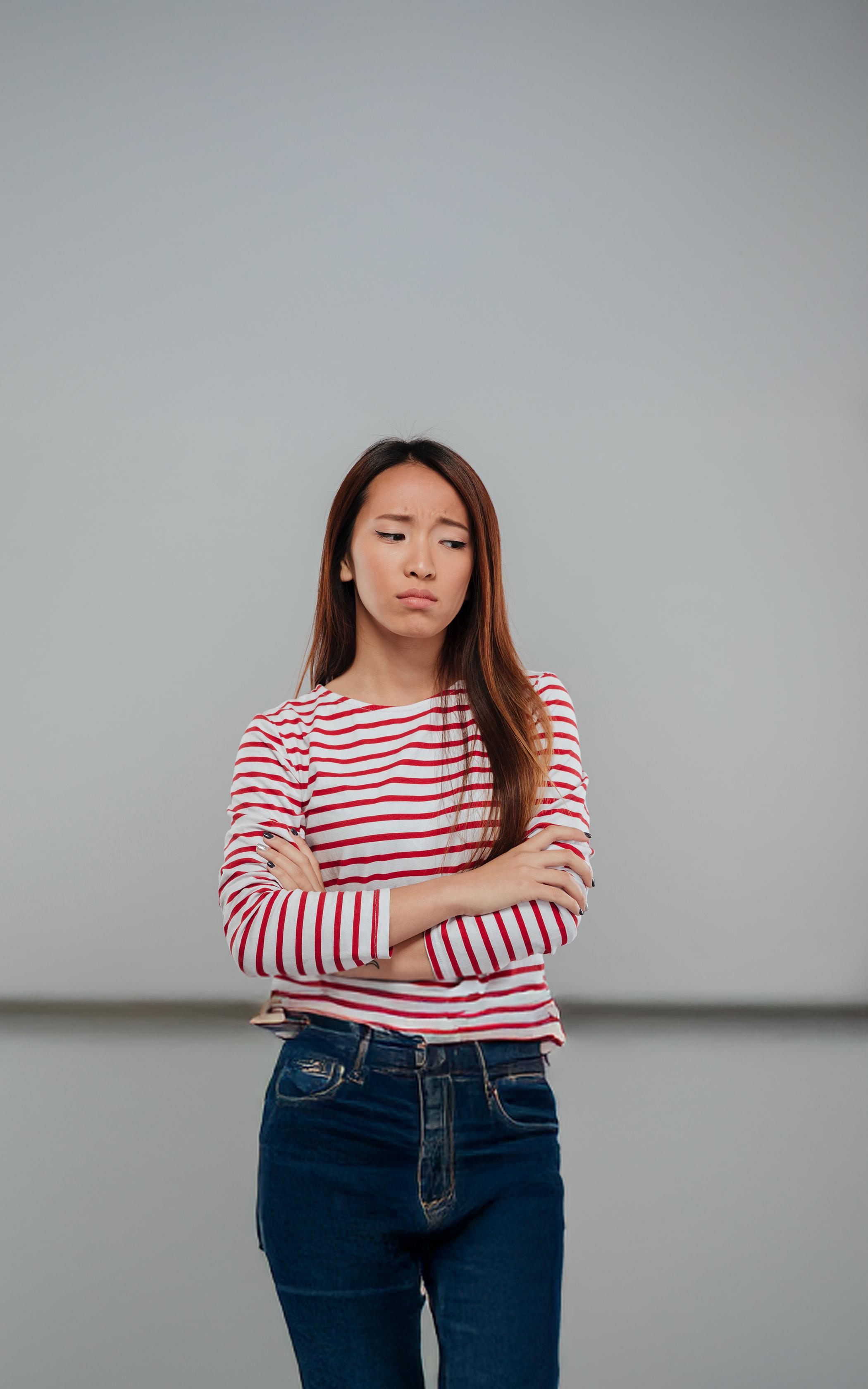 Pensive Striped Contemplation