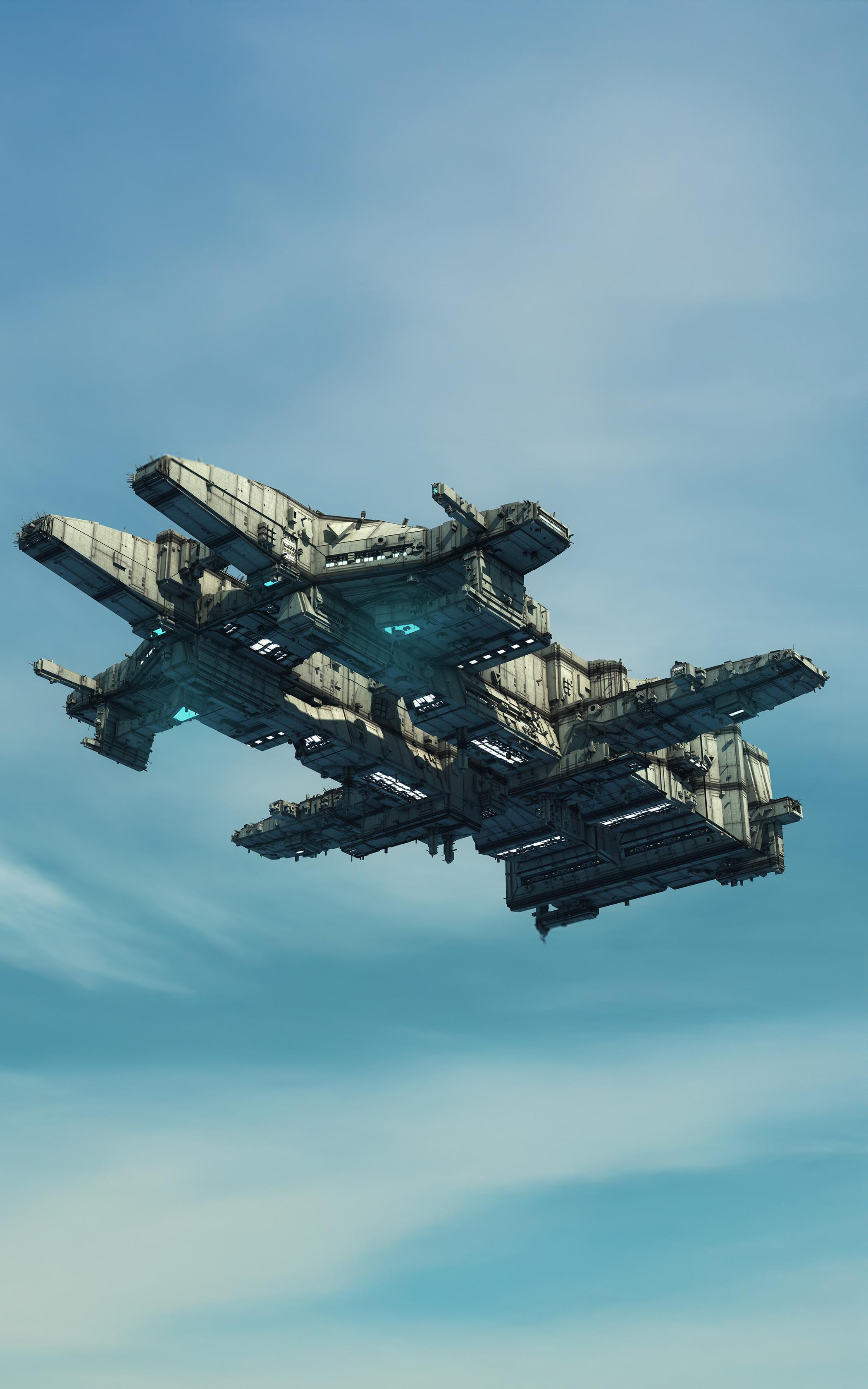 Futuristic Sky Fortress