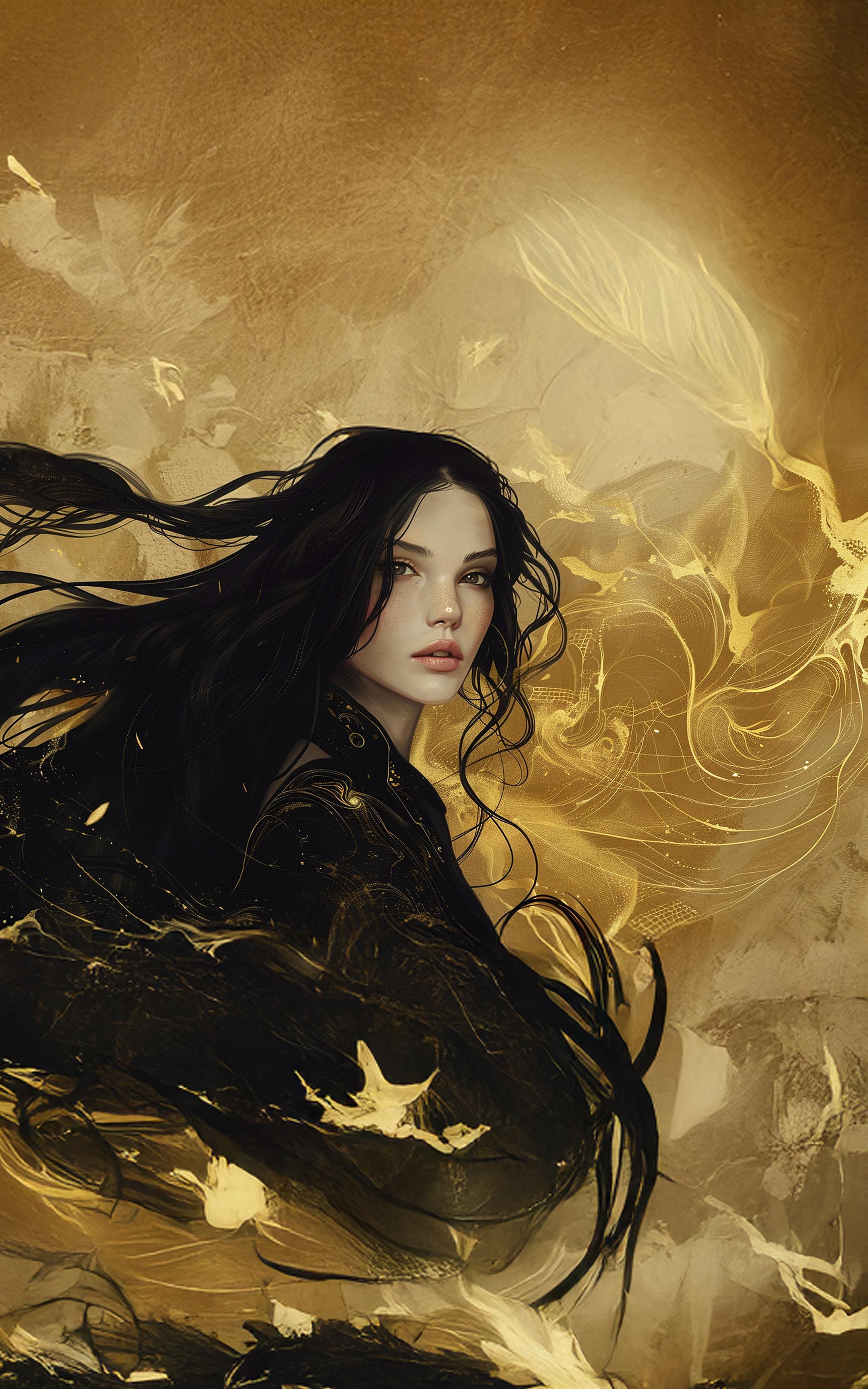 Ethereal Golden Whispers