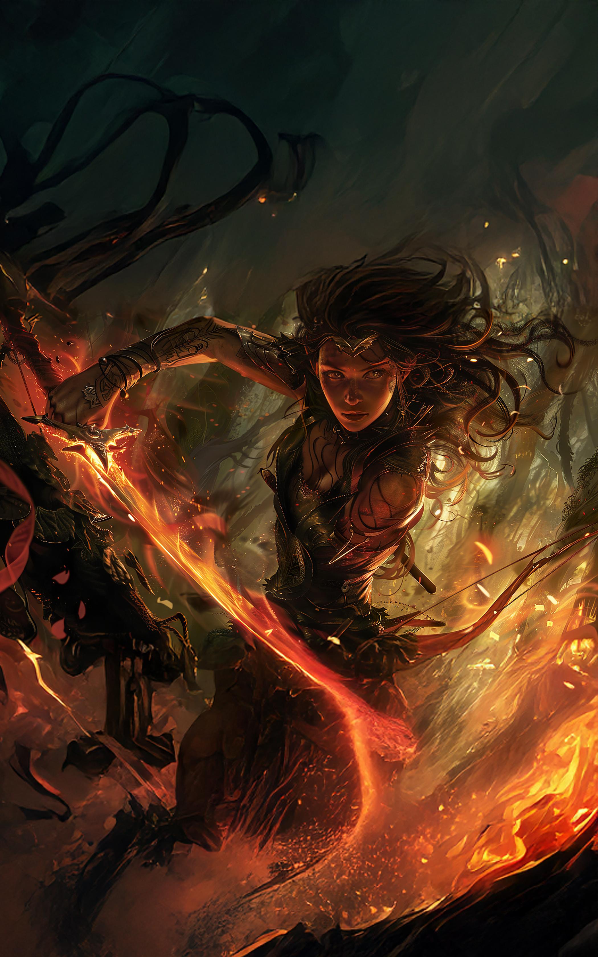 Flaming Warrior Strike