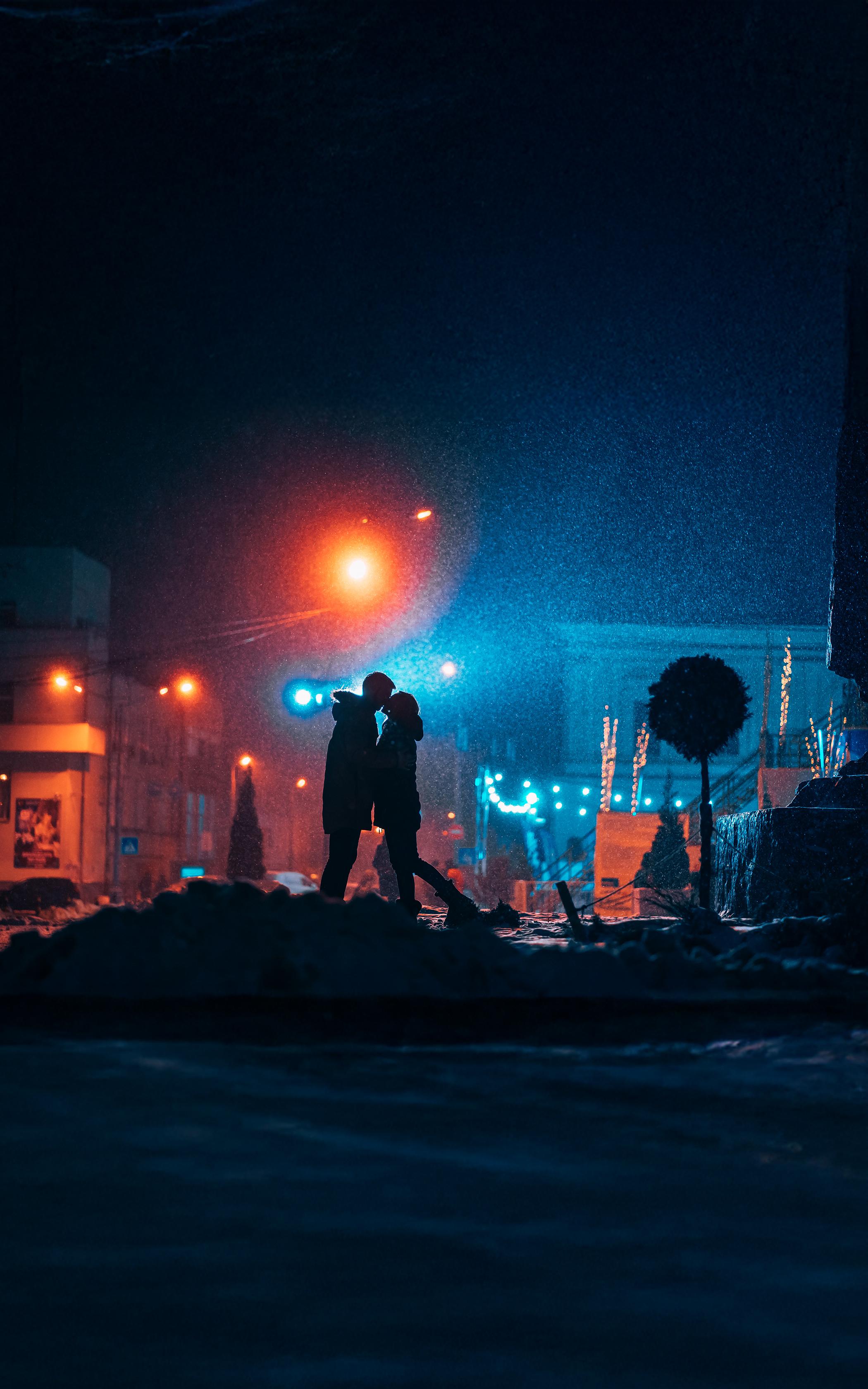 Winter Night Embrace