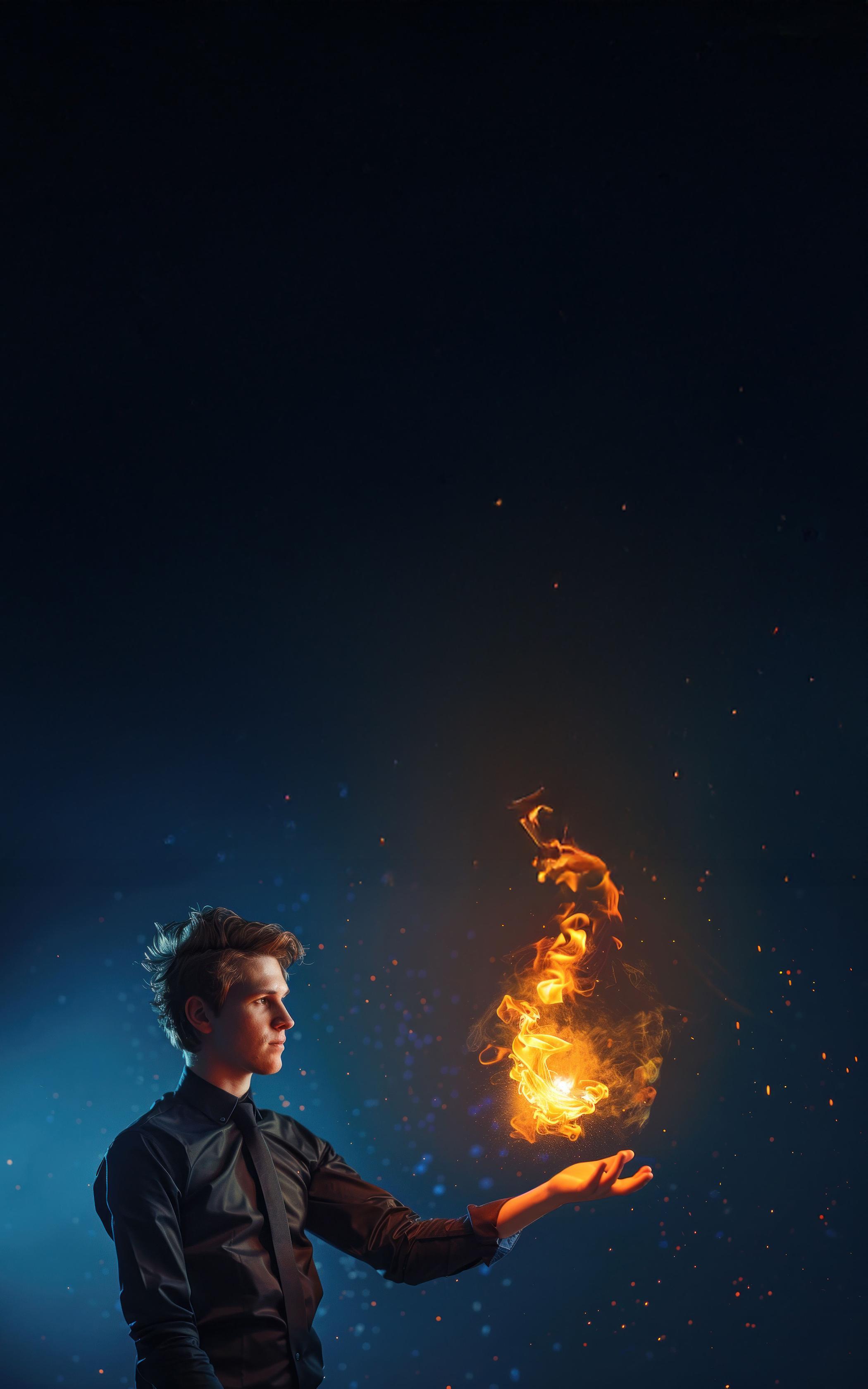 Flaming Hand Illusion